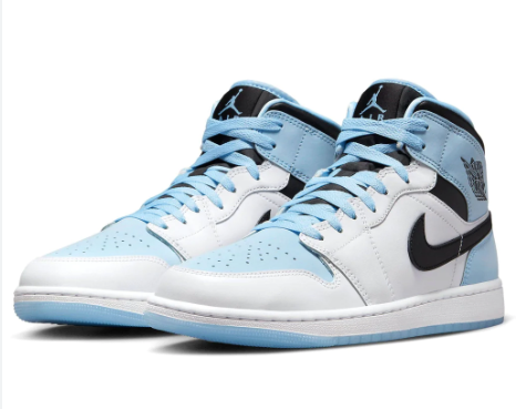 Jordan 1 Mid SE White Ice Blue M