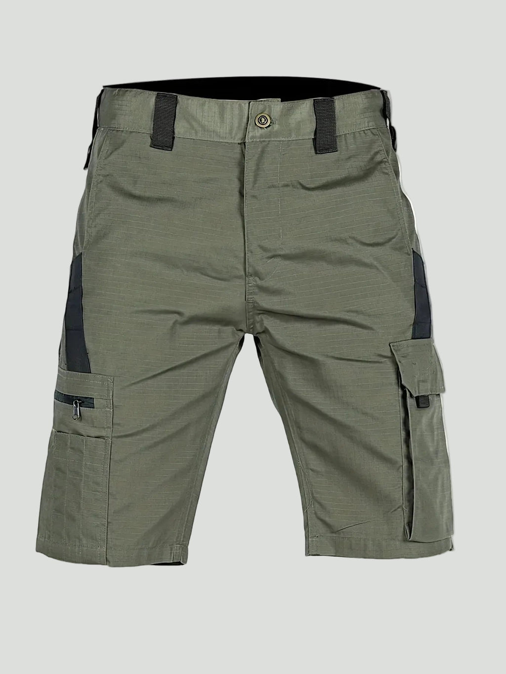 Men's Cargo Shorts - Ripstop Zip Pocket - Long Shorts, Hiking Shorts