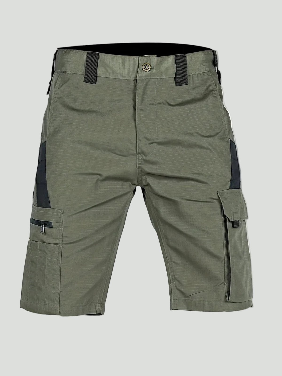 Men's Cargo Shorts - Ripstop Zip Pocket - Long Shorts, Hiking Shorts
