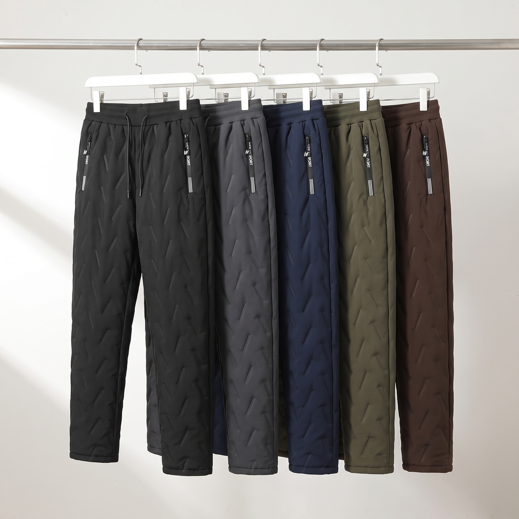 Men's Fleece Lined Trousers - Sherpa Thermal Winter Joggers