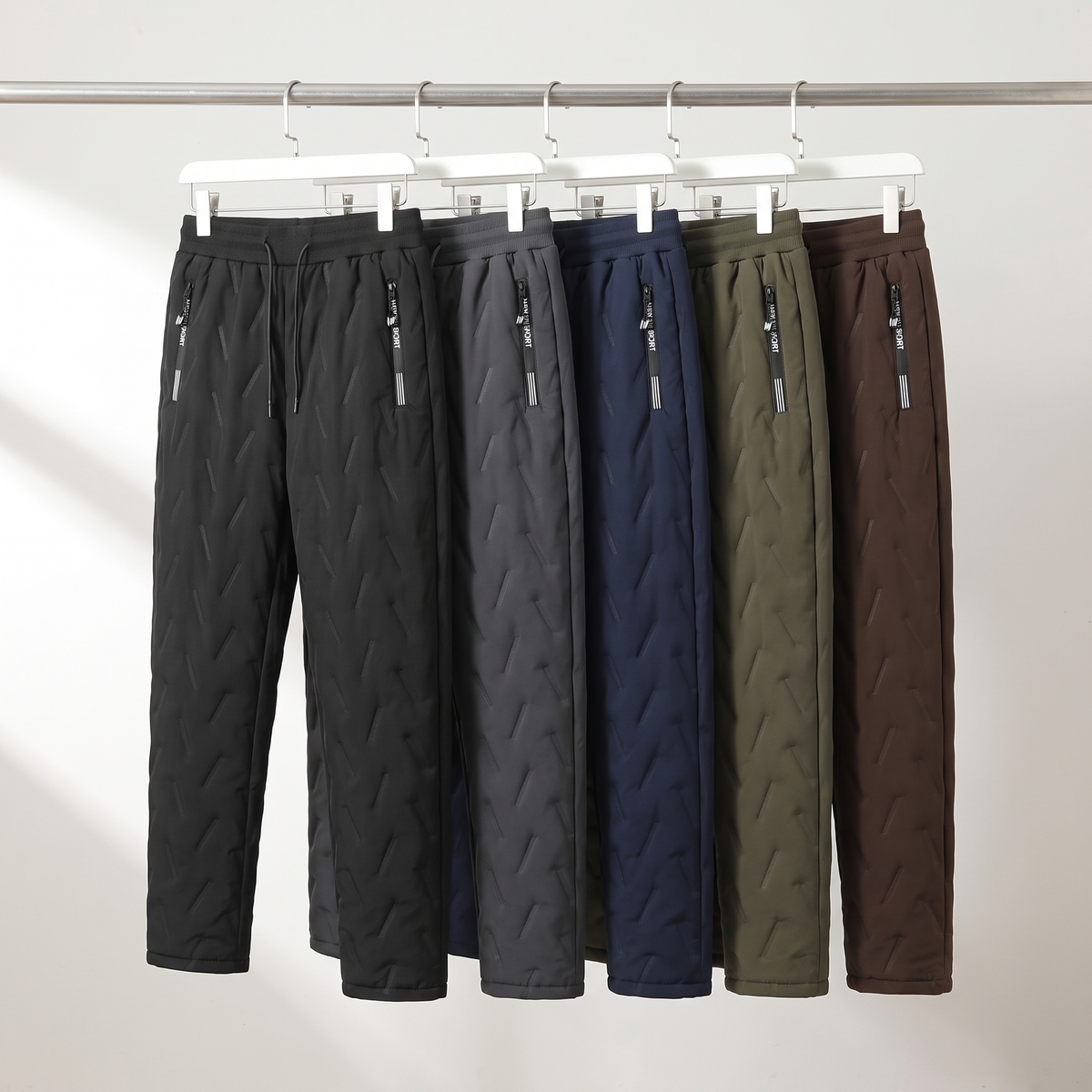 Men's Fleece Lined Trousers - Sherpa Thermal Winter Joggers