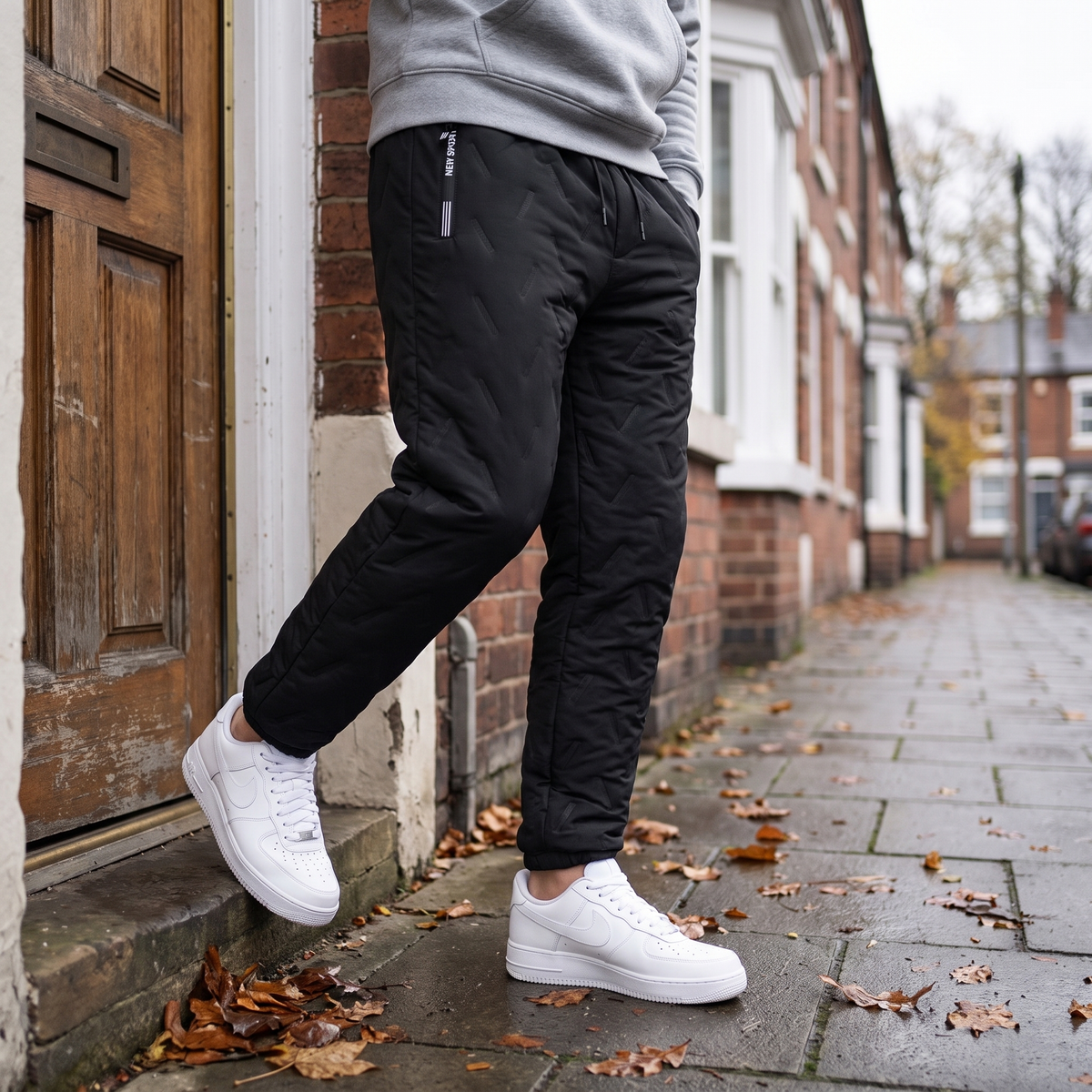 Men's Fleece Lined Trousers - Sherpa Thermal Winter Joggers