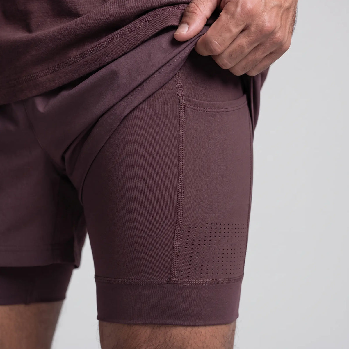 Men's Running Shorts - 2 in 1 Liner - Phone & Zip Pocket Gym Shorts