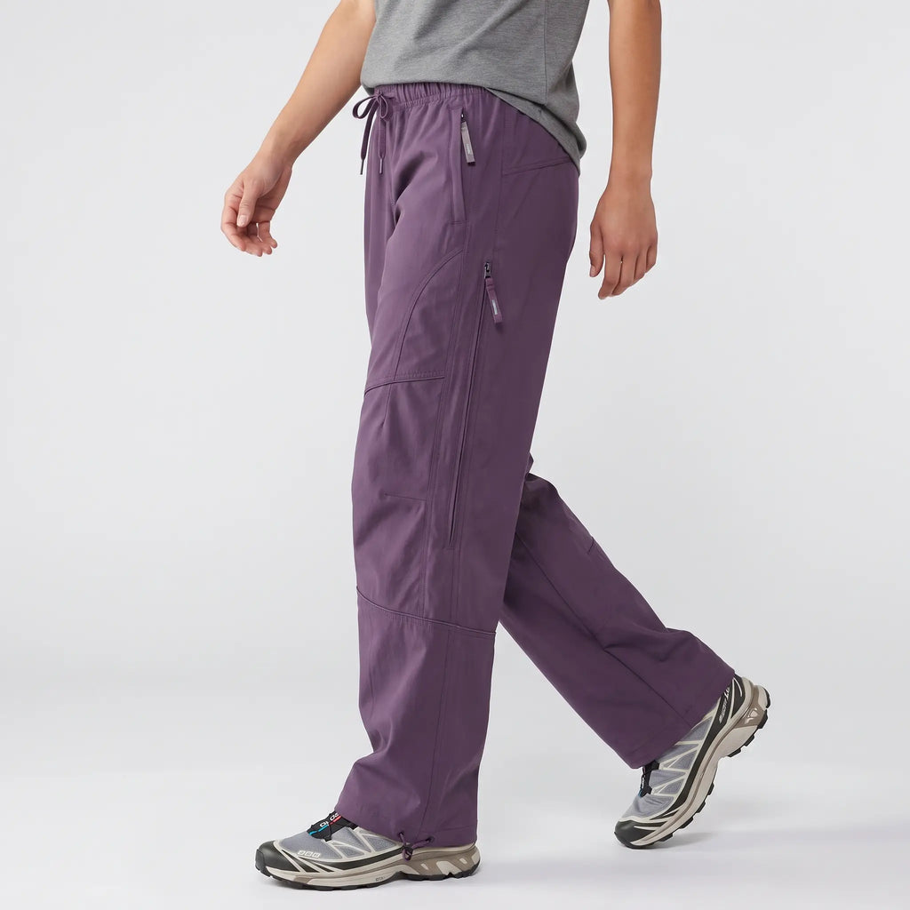 Hiking Trousers - Wide Leg Unisex Walking Trousers, Water-Repellent Softshell