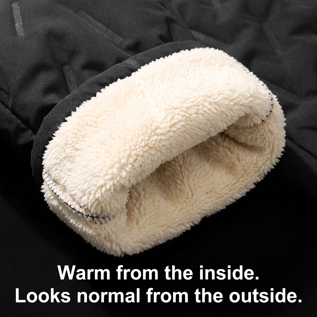Men's Fleece Lined Trousers - Sherpa Thermal Winter Joggers