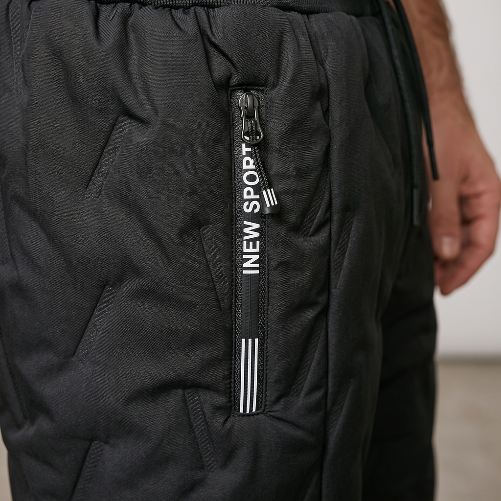 Men's Fleece Lined Trousers - Sherpa Thermal Winter Joggers