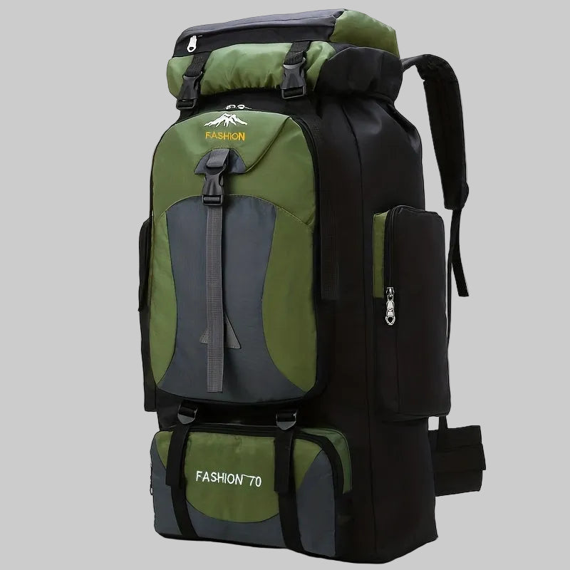 70L Hiking Rucksack - Large Capacity Trekking Backpack with Adjustable Straps for Camping and Multi-Day Hiking