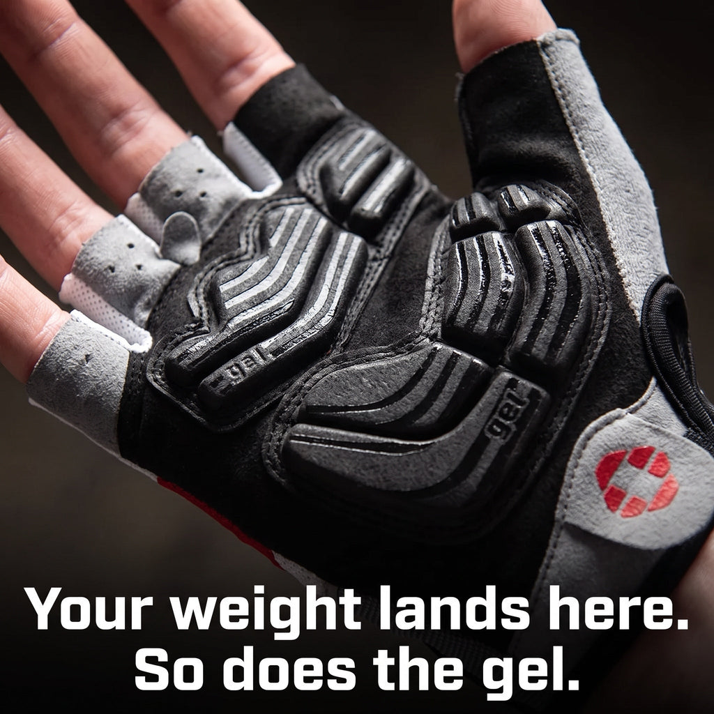 Cycling Gloves - Fingerless Gel Cycling Mitts, MTB Gloves, Bike Gloves