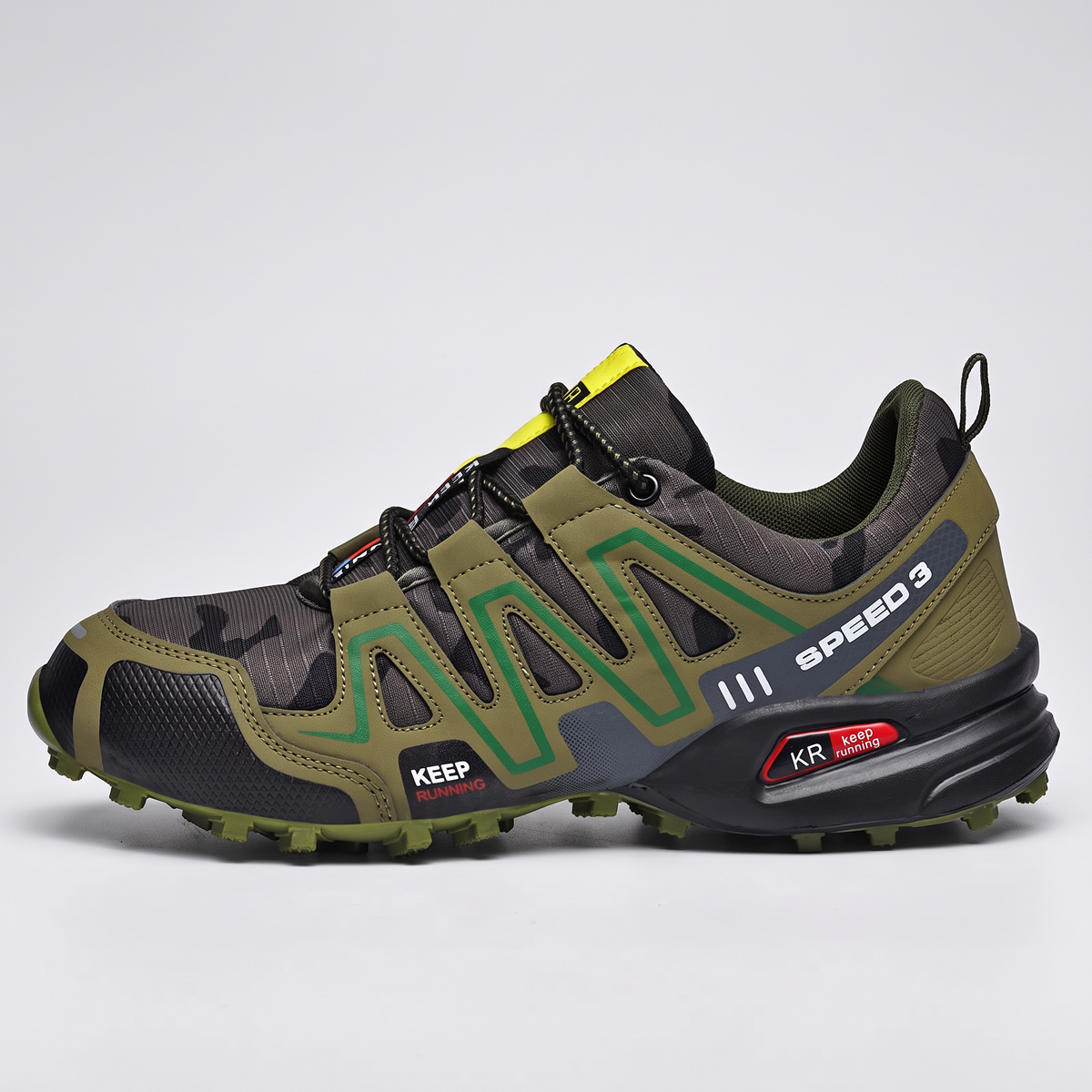 Men's Trail Shoes - Lugged Grip - Lightweight Trail Running Trainers