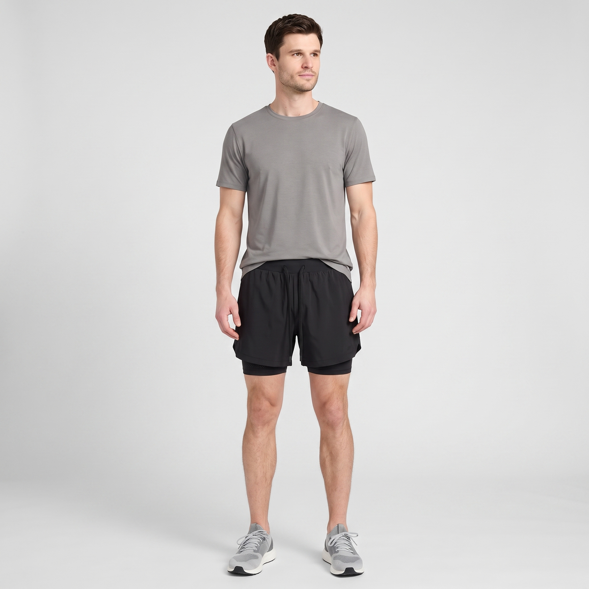 Men's Running Shorts - 2 in 1 Liner - Phone & Zip Pocket Gym Shorts