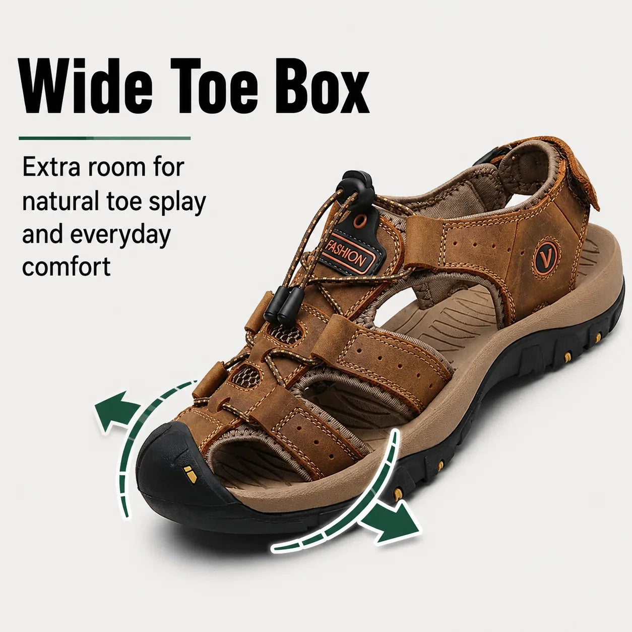 Men’s Hiking Sandals Comfort Sandals with Adjustable Straps