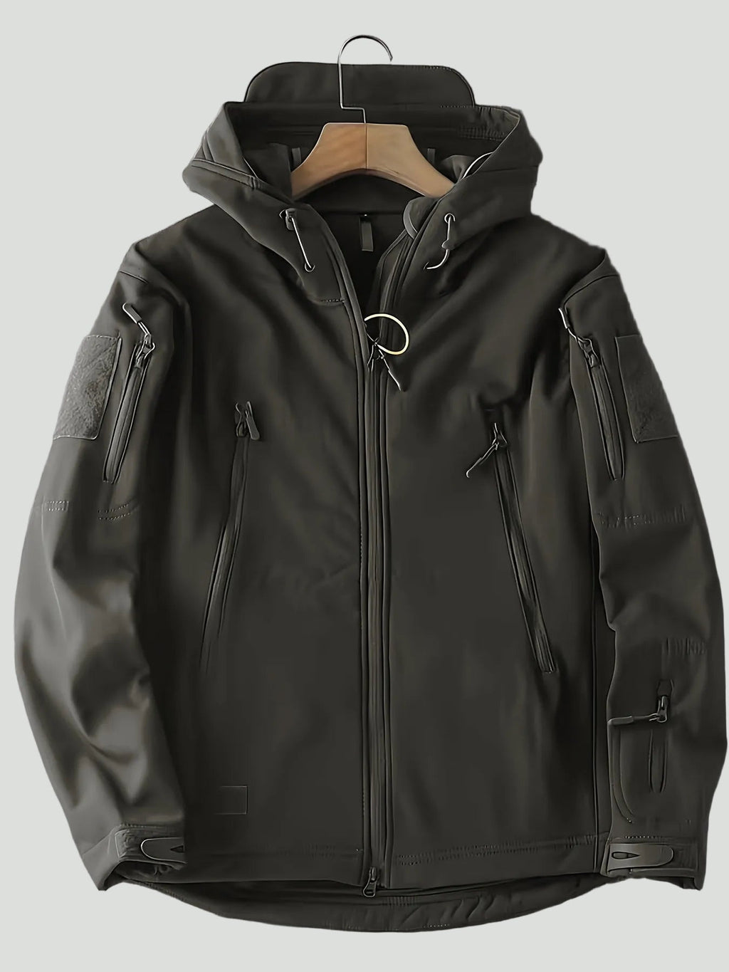Men’s Hooded Outdoor Jacket – Lightweight Zip-Up Layer for Active Use