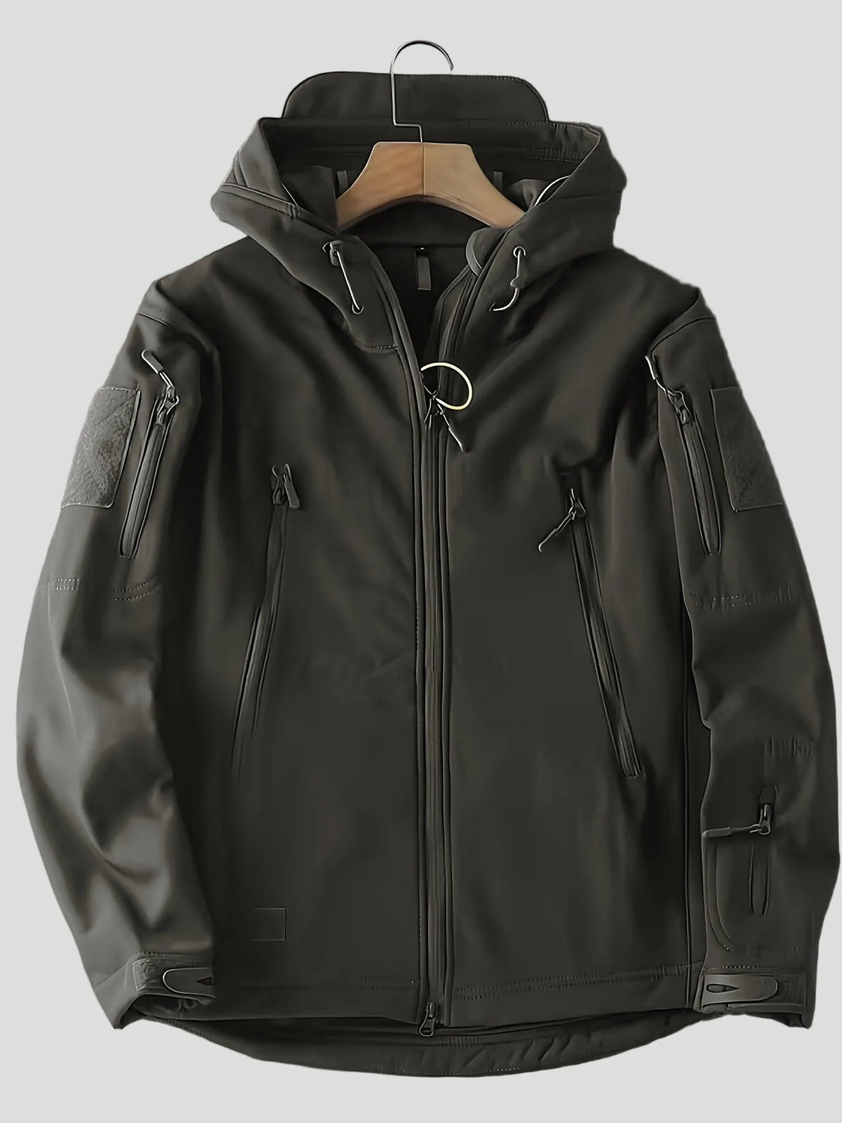 Men’s Hooded Outdoor Jacket – Lightweight Zip-Up Layer for Active Use