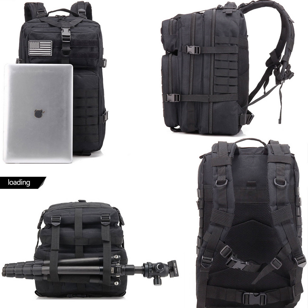 45L Military Tactical Backpack – Large Waterproof Outdoor Rucksack for Survival, Hiking & Camping