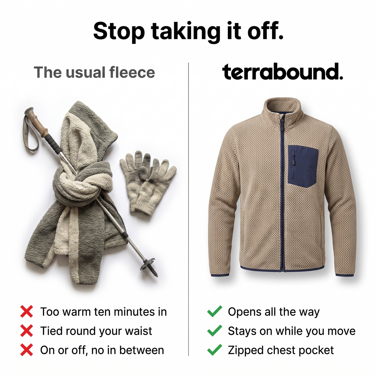 Women's Fleece Jacket - Full Zip Up Fleece - Walking & Hiking