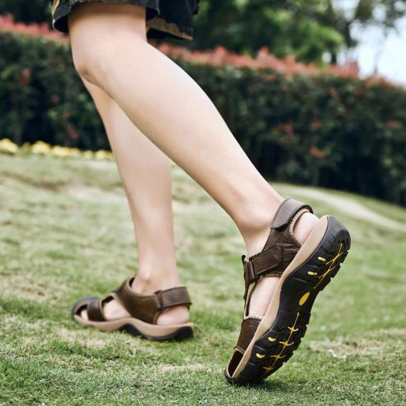 Men’s Extra Wide Toe Comfort Sandals with Adjustable Straps