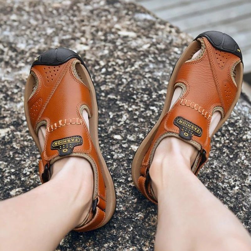Men’s Extra Wide Toe Comfort Sandals with Adjustable Straps