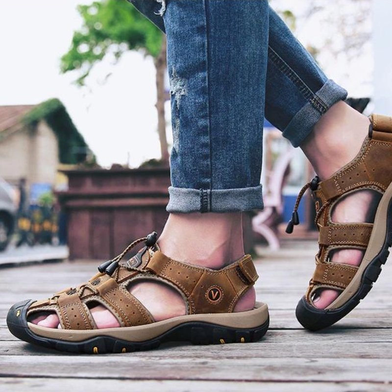 Men’s Hiking Sandals Comfort Sandals with Adjustable Straps