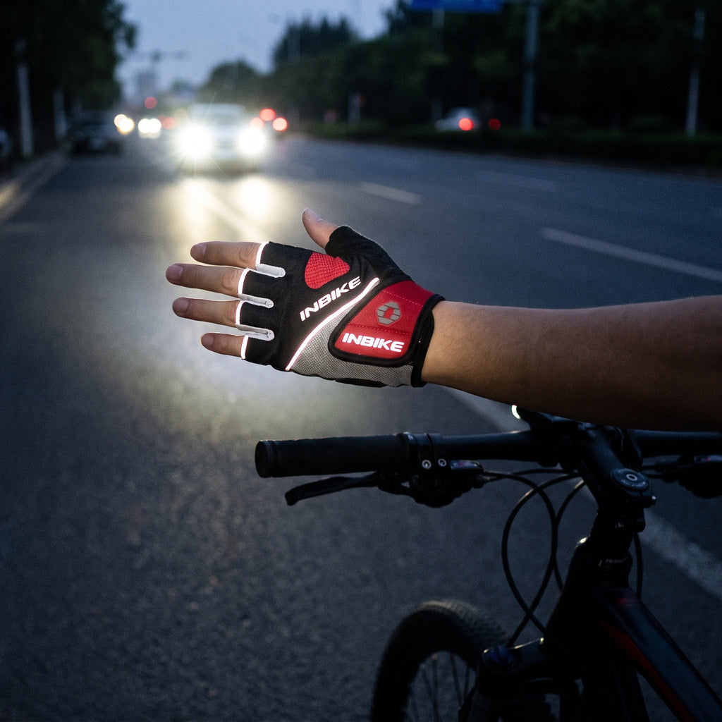 Cycling Gloves - Fingerless Gel Cycling Mitts, MTB Gloves, Bike Gloves