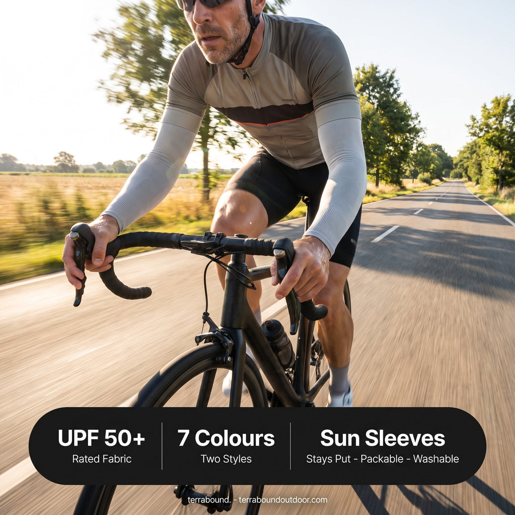 Arm Sleeves - UPF 50+ Sun Sleeves, UV Sleeves & Arm Covers, Pair
