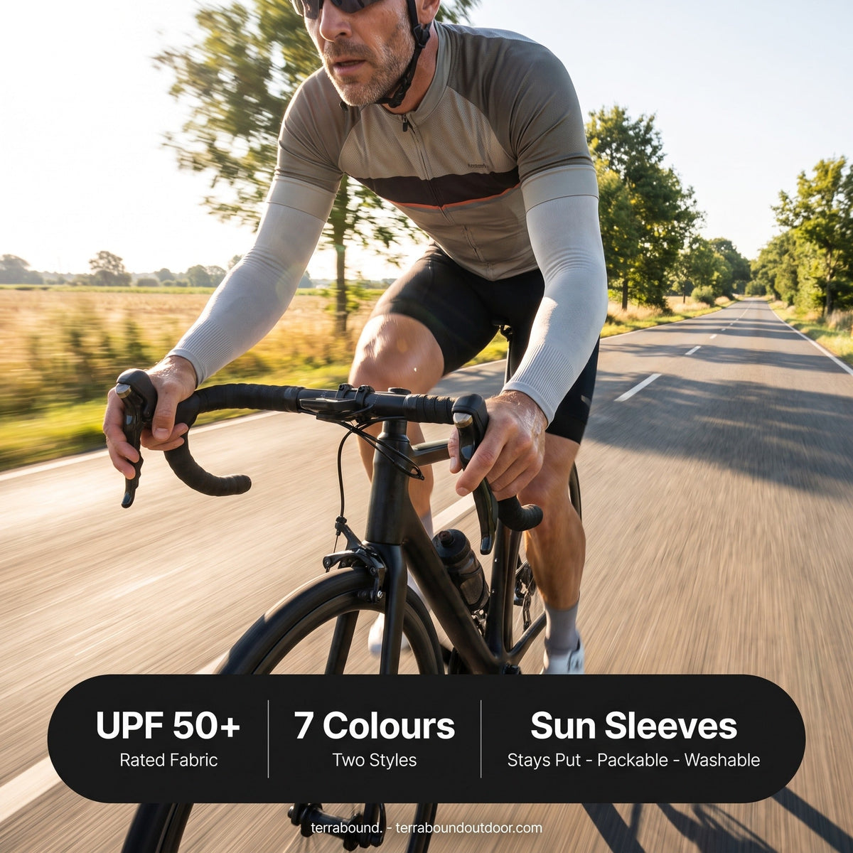 Arm Sleeves - UPF 50+ Sun Sleeves, UV Sleeves & Arm Covers, Pair