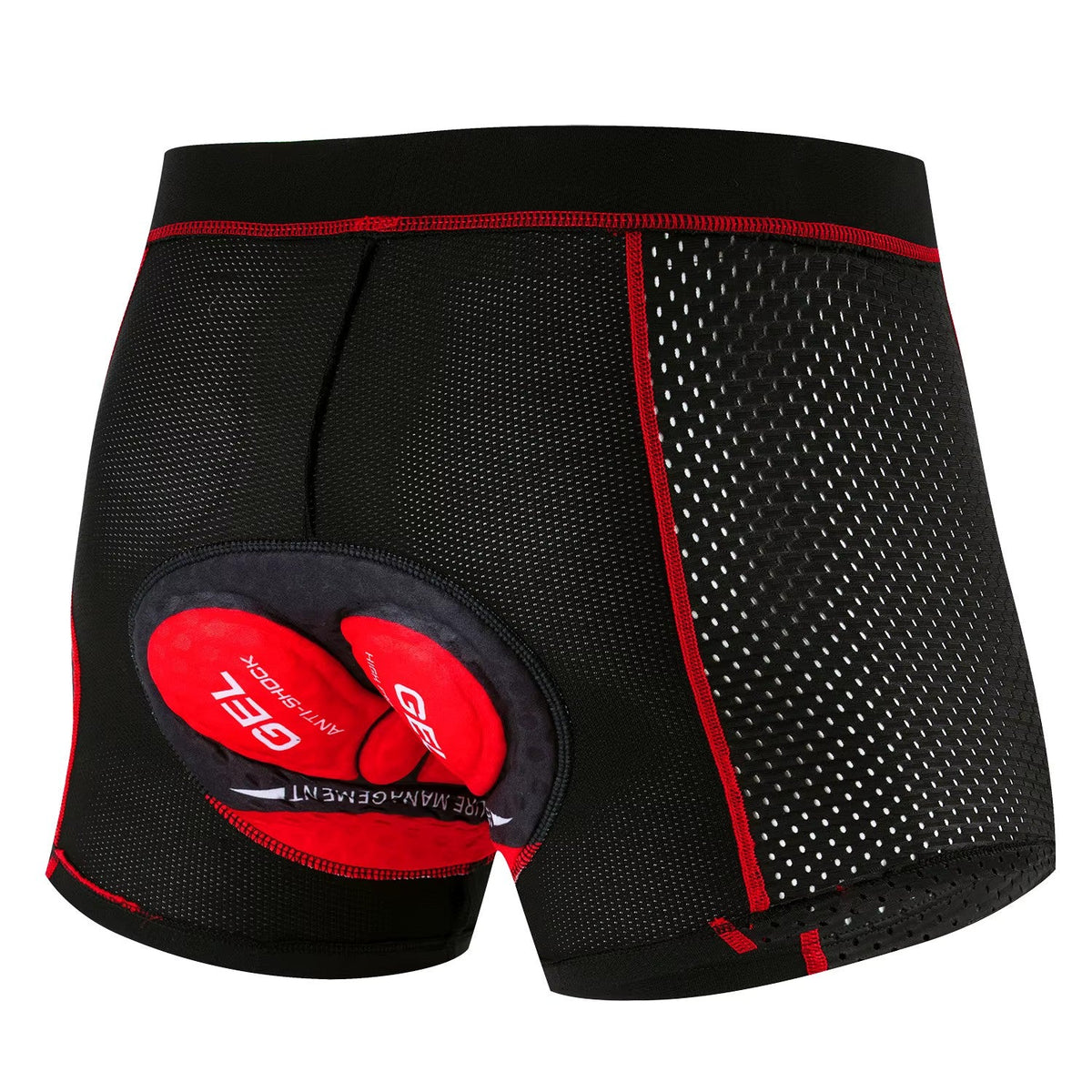 Men's Padded Cycling Undershorts - 5D Gel Pad Support - Breathable Cycling Underwear