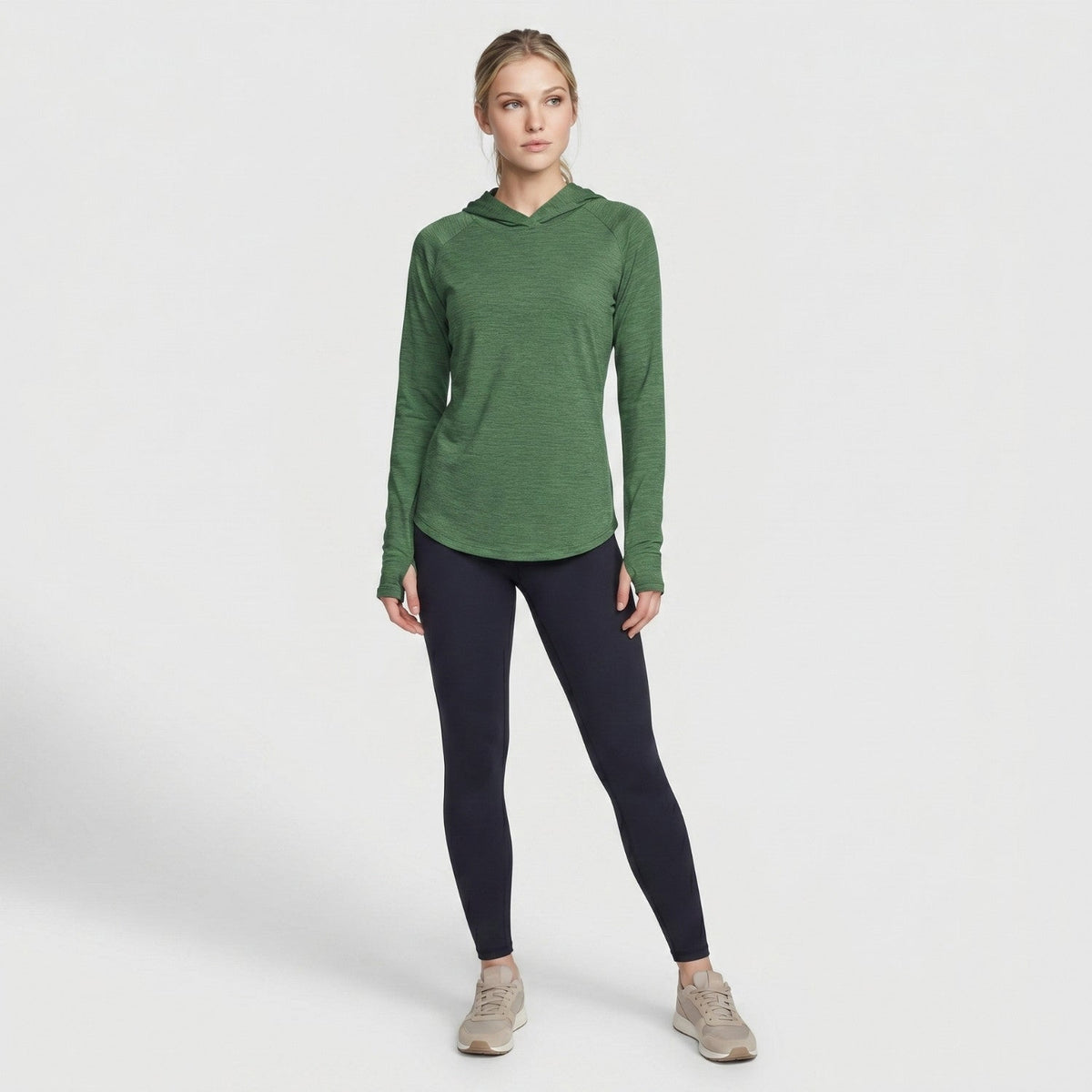 Women's Sun Hoodie - UPF 50+ Midweight Hooded UV Protection Top