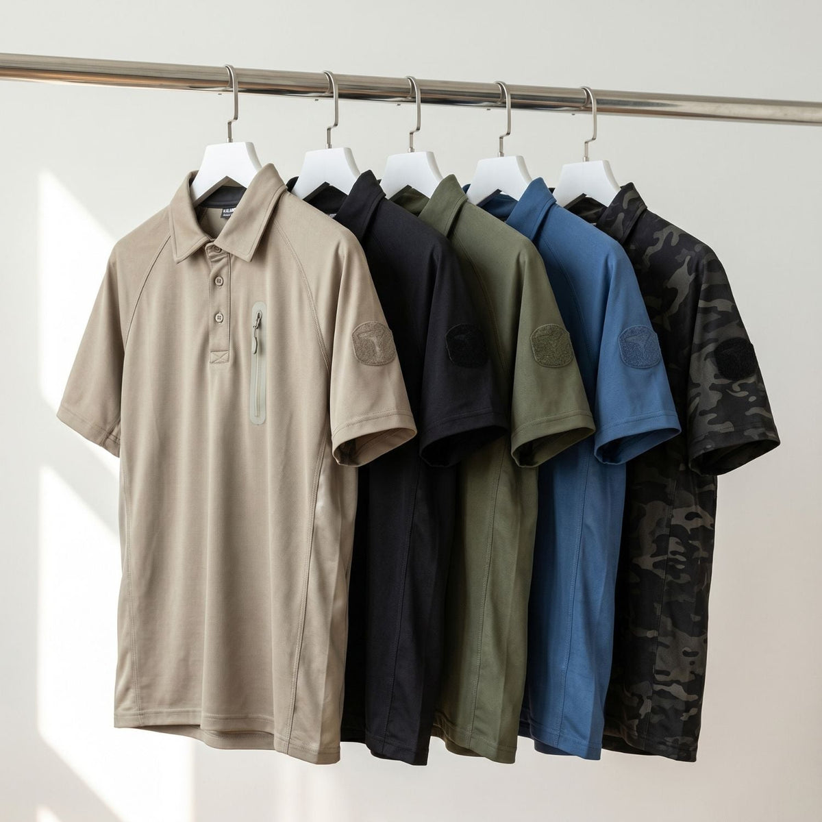 Men’s Quick-Dry Polo Shirt – Zip Pocket - Hiking & Outdoor Top