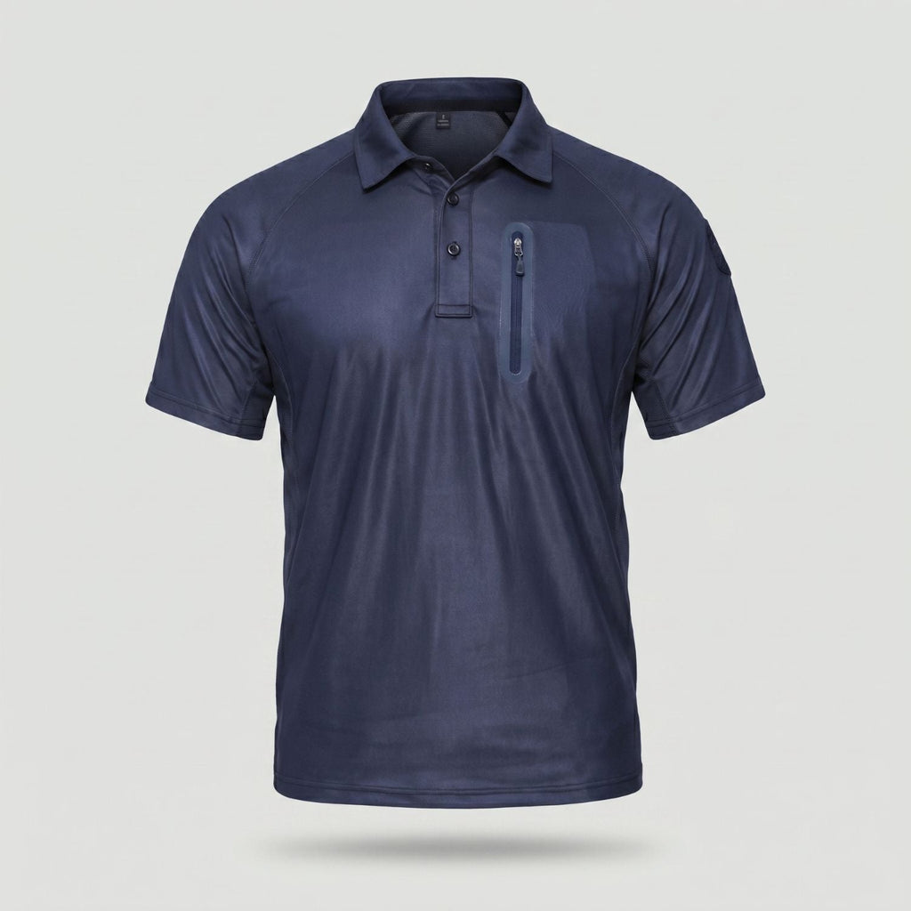 Men’s Quick-Dry Polo Shirt – Zip Pocket - Hiking & Outdoor Top