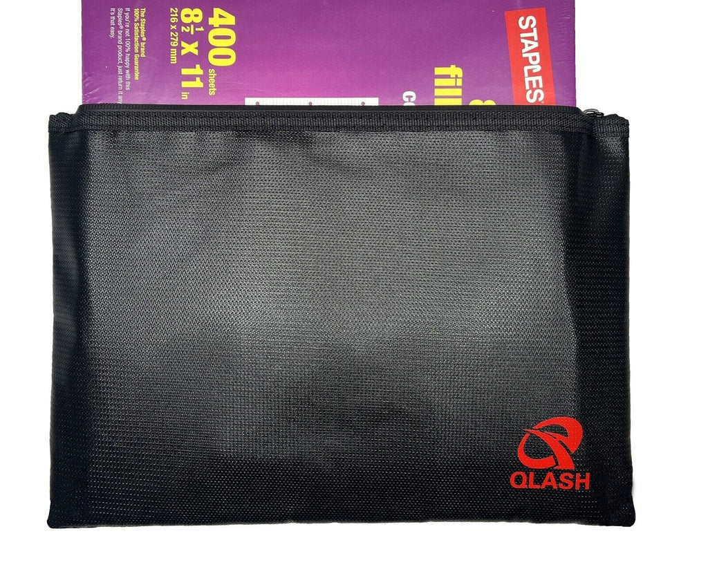 Fireproof & Water Resistant Document Bag – Money & File Safe Storage Pouch