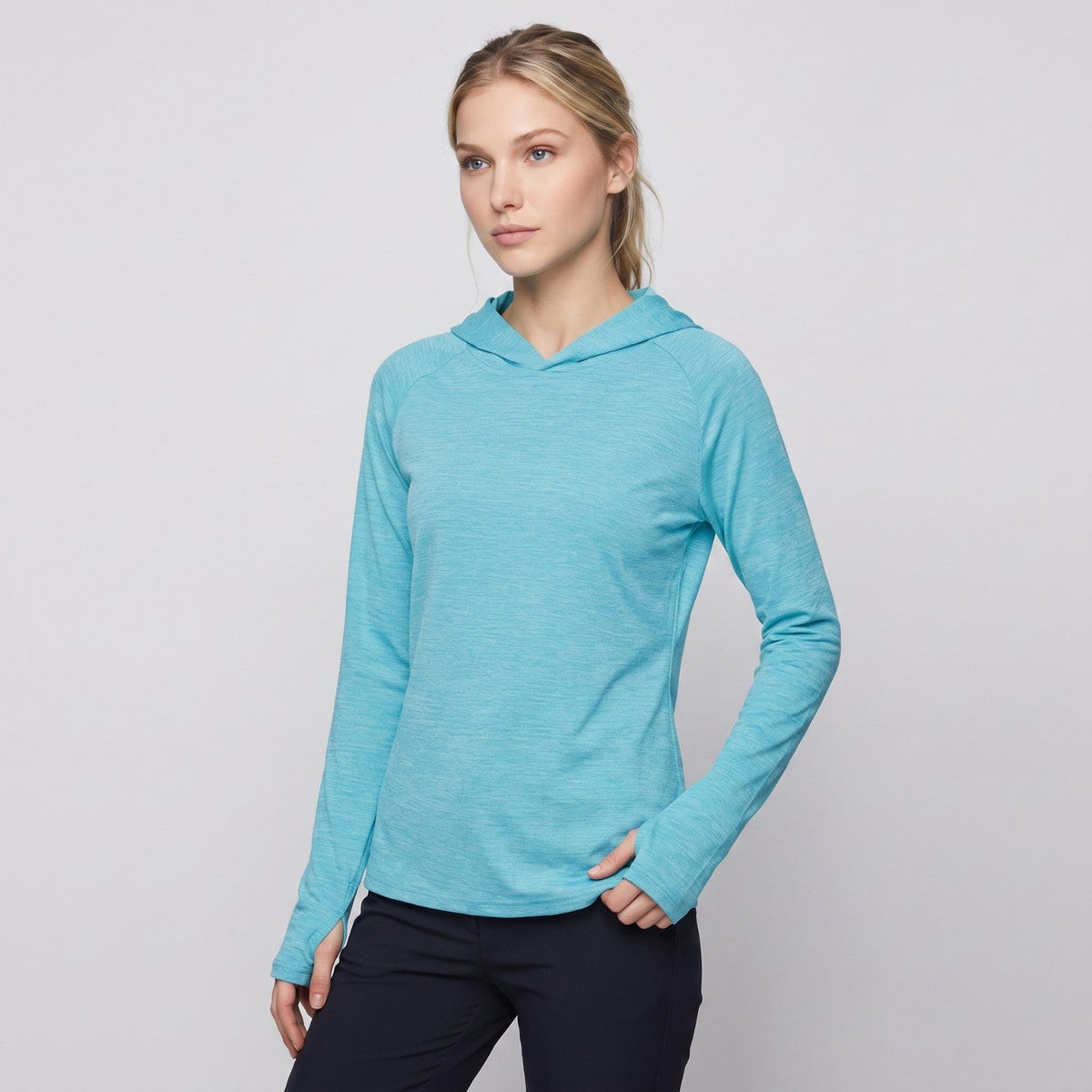 Women's Sun Hoodie - UPF 50+ Midweight Hooded UV Protection Top