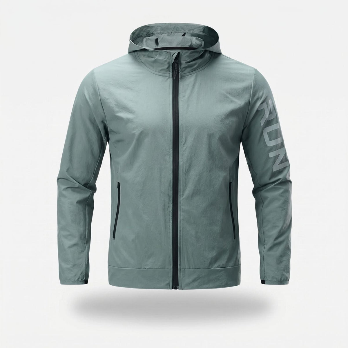 Men's Running Jacket - Lightweight Packable - Windproof & Water-Resistant