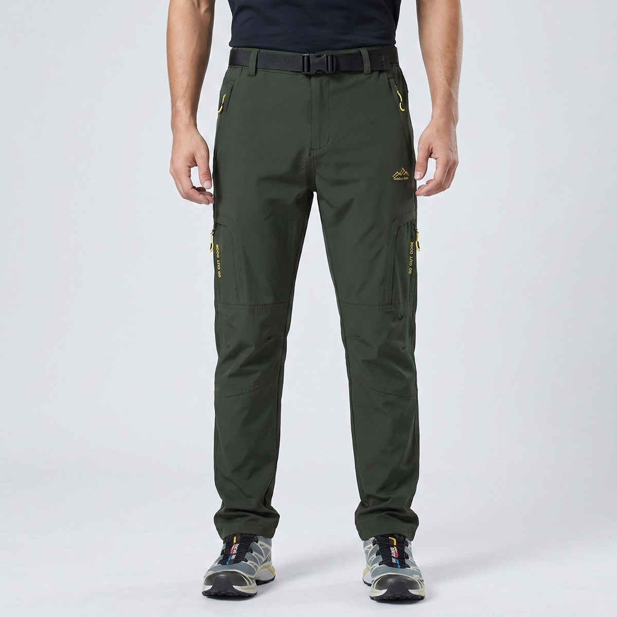 Men's Hiking Trousers - Lightweight Quick-Dry Stretch Walking Trousers