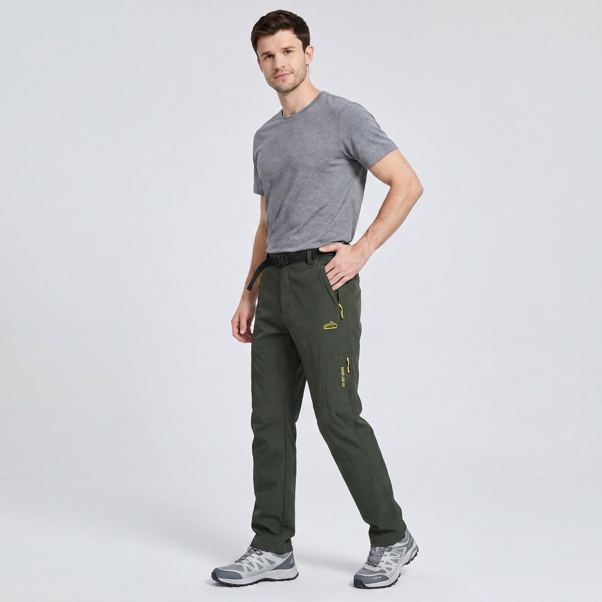 Men's Hiking Trousers - Lightweight Quick-Dry Stretch Walking Trousers