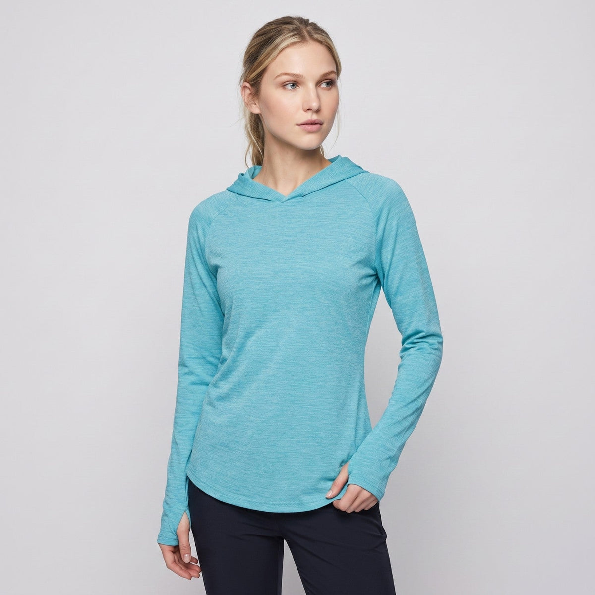 Women's Sun Hoodie - UPF 50+ Midweight Hooded UV Protection Top
