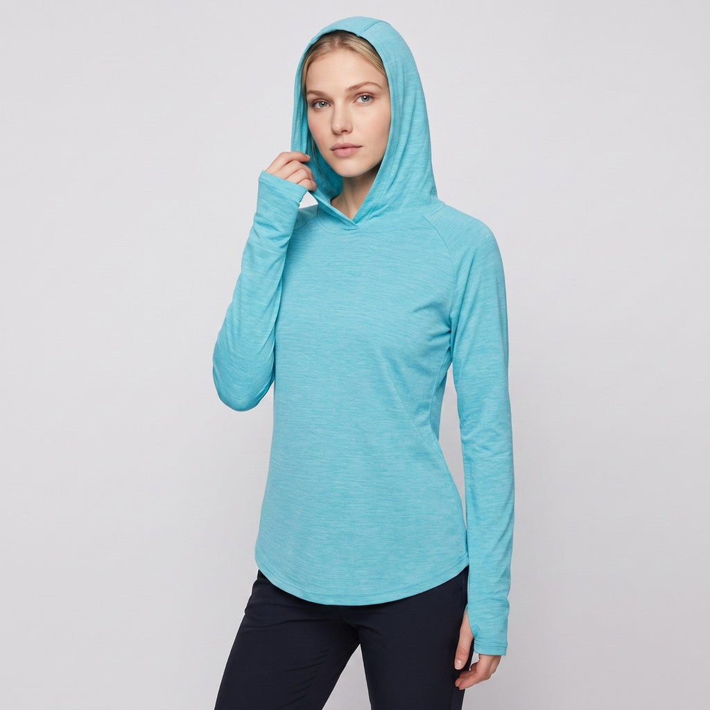 Women's Sun Hoodie - UPF 50+ Midweight Hooded UV Protection Top