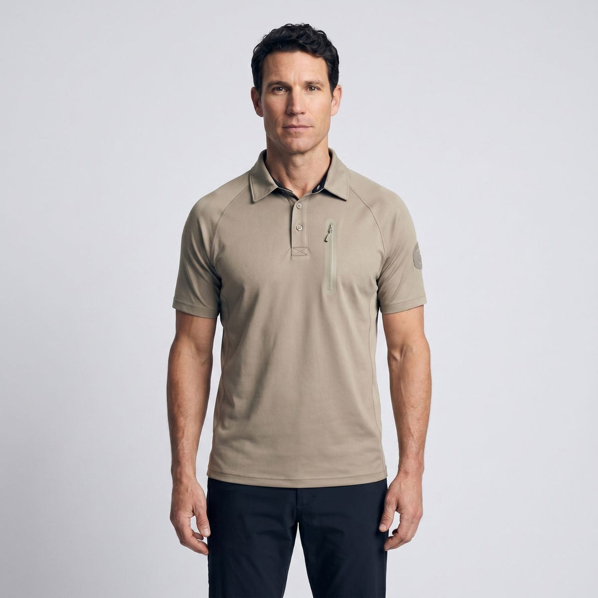 Men’s Quick-Dry Polo Shirt – Zip Pocket - Hiking & Outdoor Top