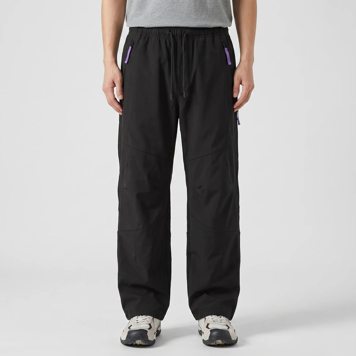 Hiking Trousers - Wide Leg Unisex Walking Trousers, Water-Repellent Softshell