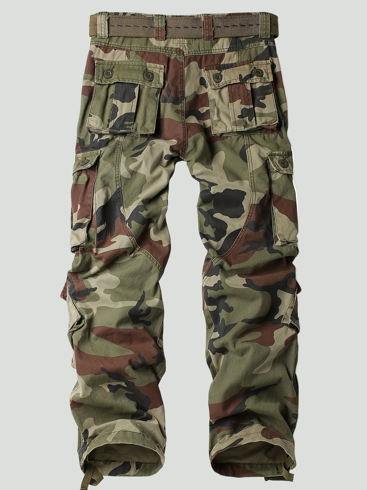 Men’s Camouflage Cargo Trousers – Multi-Pocket Outdoor Utility Design