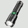 LED Long-Range Zoom Torch – USB Rechargeable Utility Flashlight