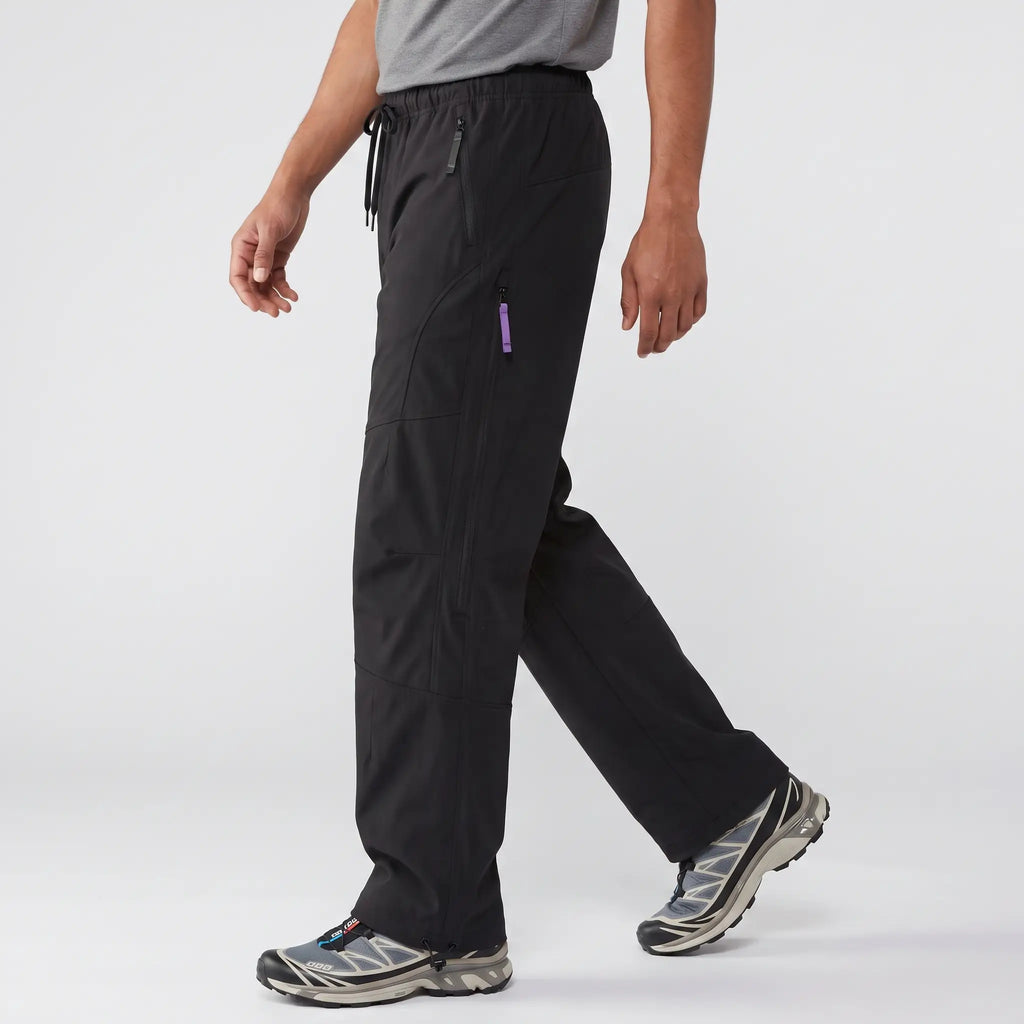 Hiking Trousers - Wide Leg Unisex Walking Trousers, Water-Repellent Softshell