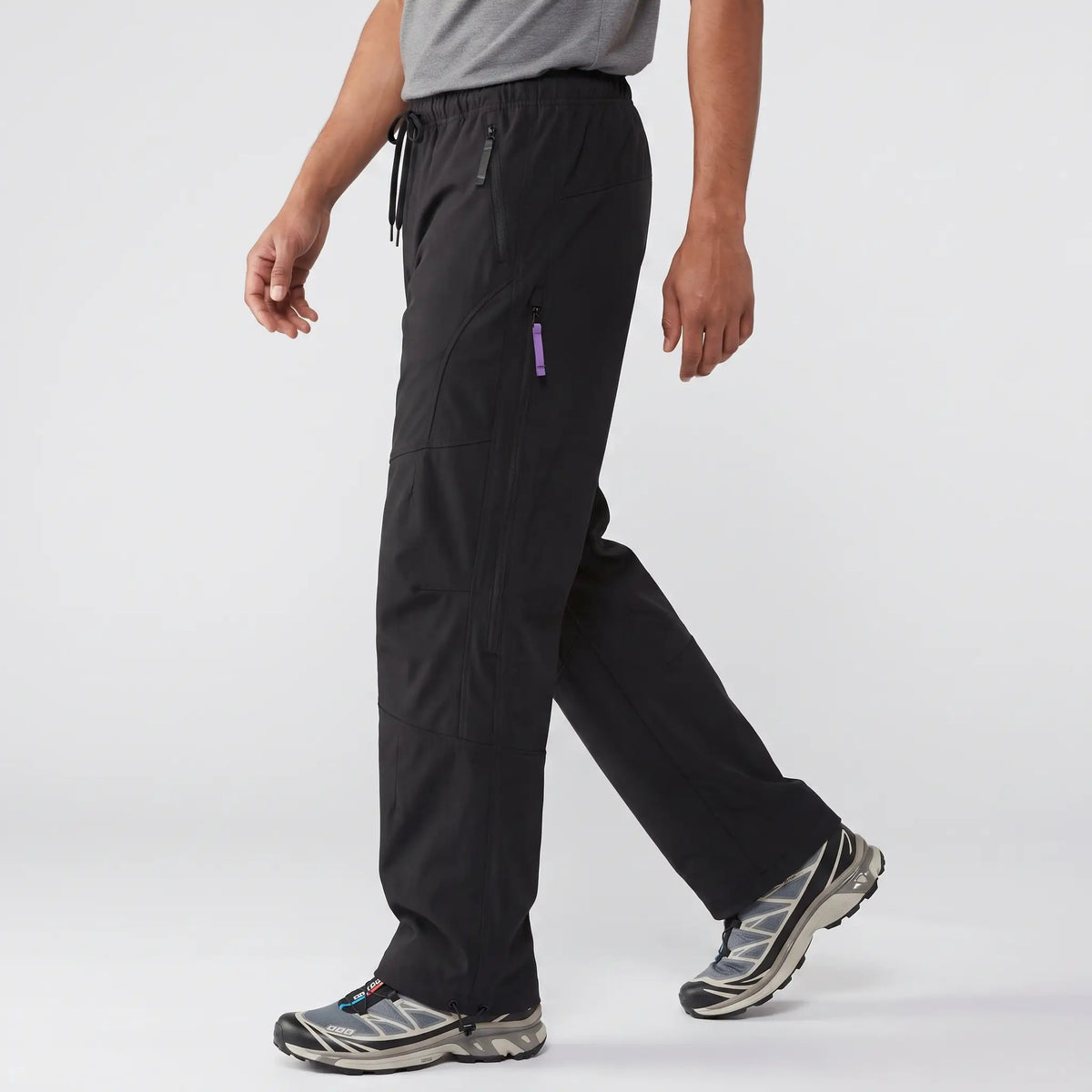 Hiking Trousers - Wide Leg Unisex Walking Trousers, Water-Repellent Softshell