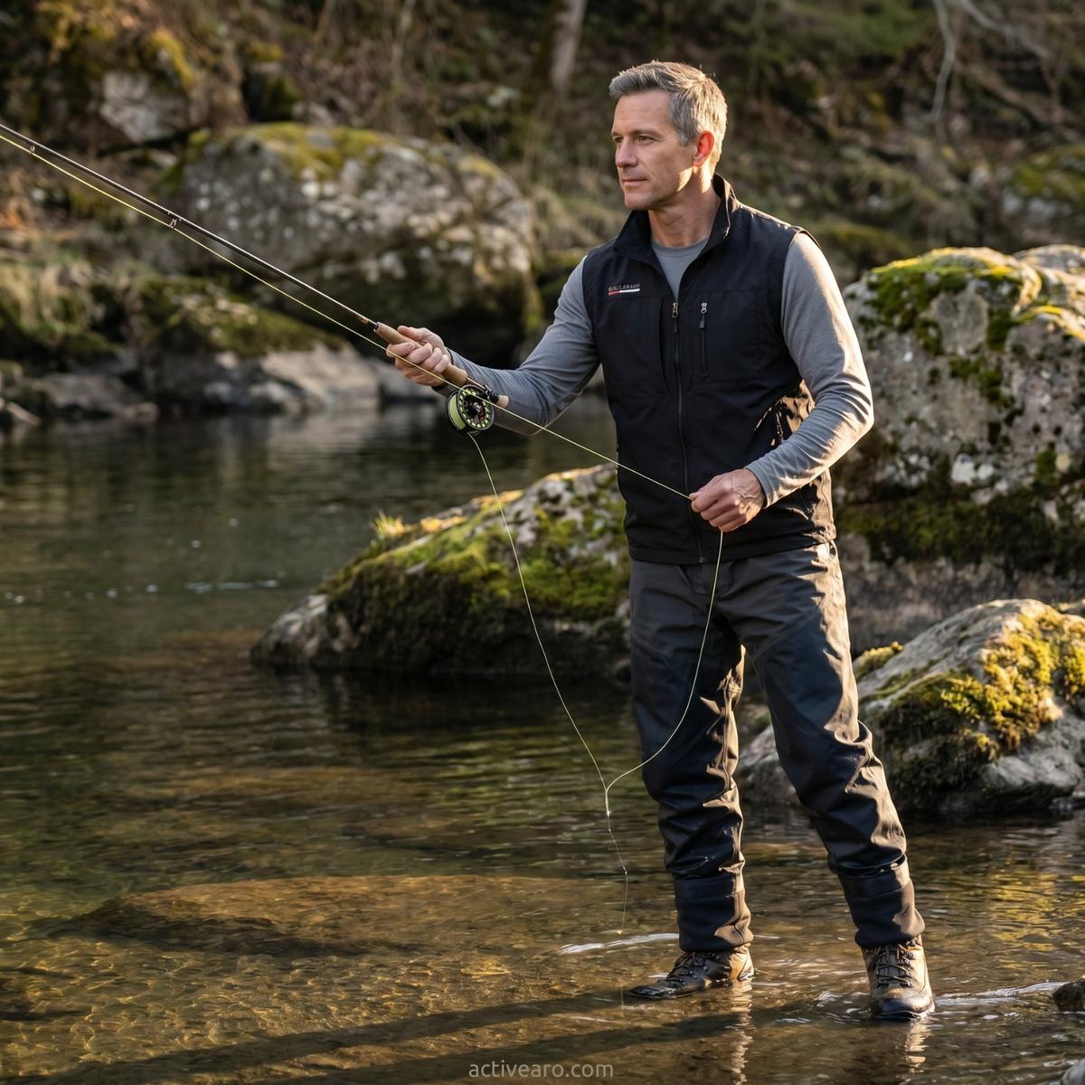 Lightweight Multi-Pocket Outdoor Gilet – Quick-Dry Layer for Active Use