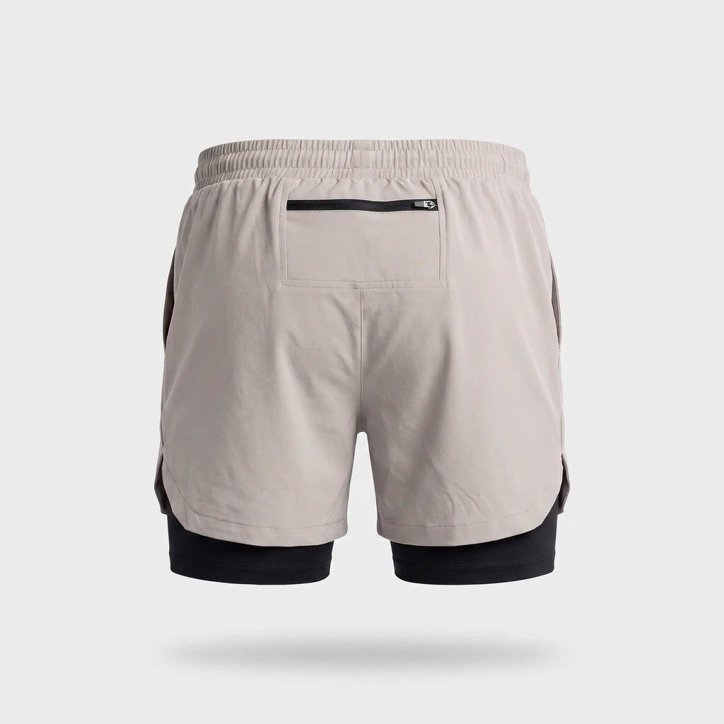 Men's Running Shorts - 2 in 1 Liner - Phone & Zip Pocket Gym Shorts