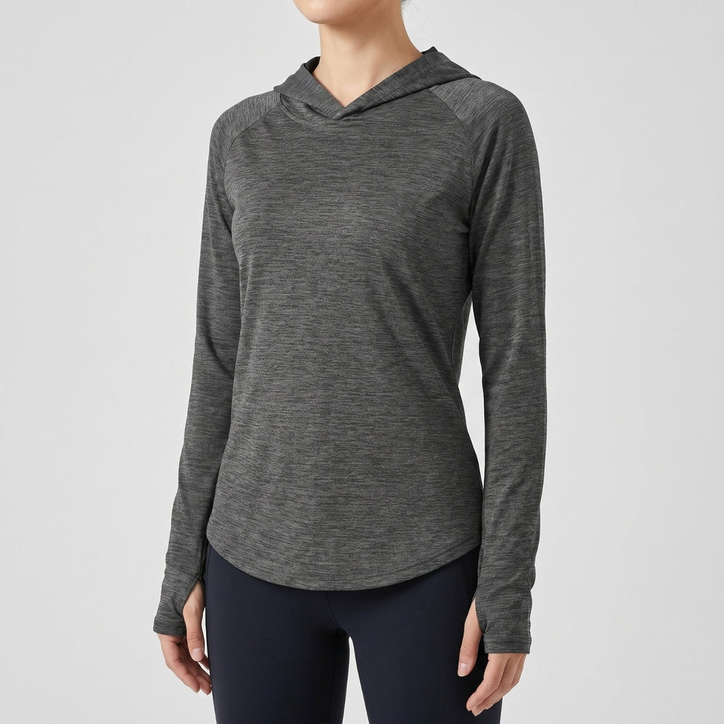 Women's Sun Hoodie - UPF 50+ Midweight Hooded UV Protection Top