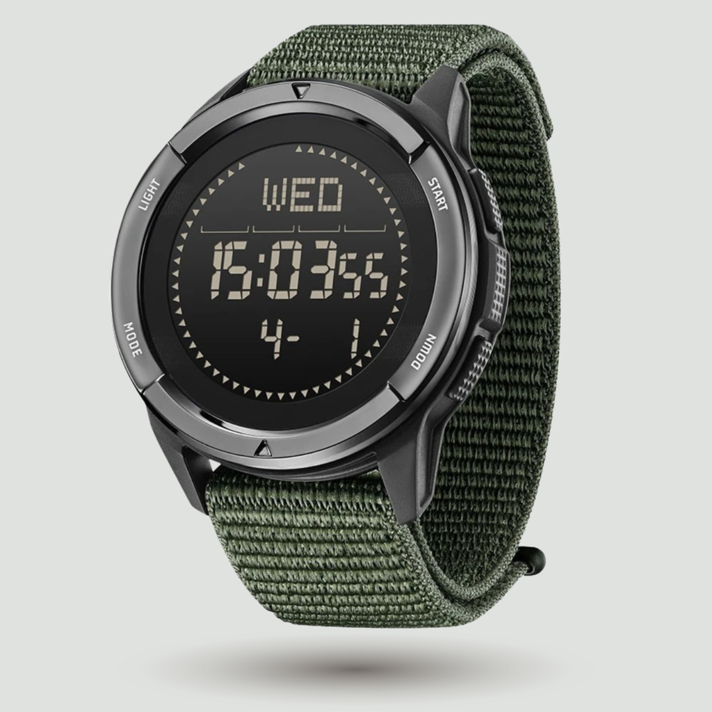 Men's Digital Sport Watch – Waterproof Compass and Step Tracker