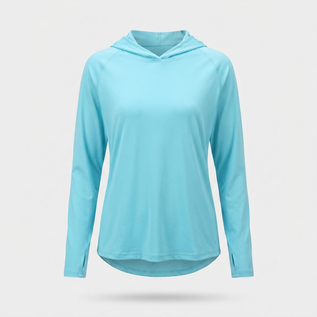 Women's Sun Hoodie - UPF 50+ Lightweight Hooded UV Protection Top