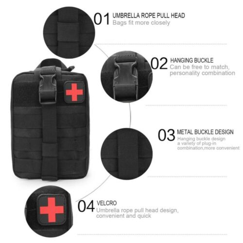 Rip Away EMT MOLLE Pouch – Tactical IFAK Medical Bag for First Aid & Trauma Kits