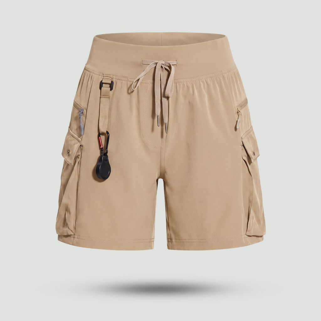 Women's Zippered Pocket Running Shorts – Lightweight Quick-Dry Athletic Shorts
