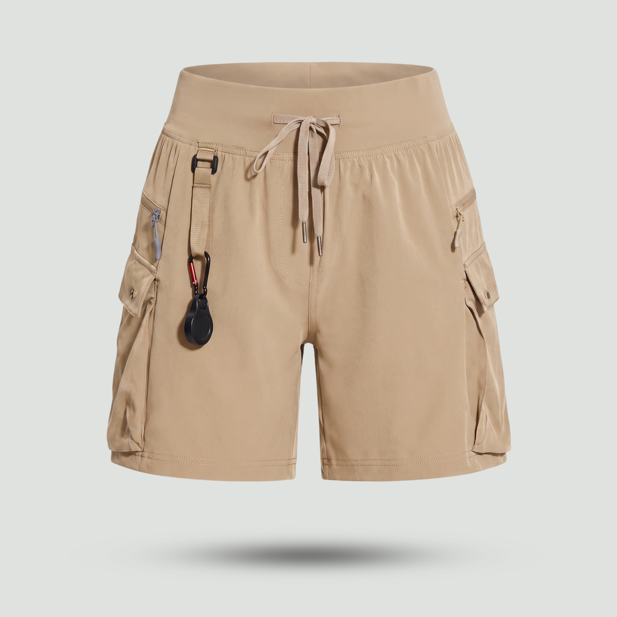 Women's Zippered Pocket Running Shorts – Lightweight Quick-Dry Athletic Shorts